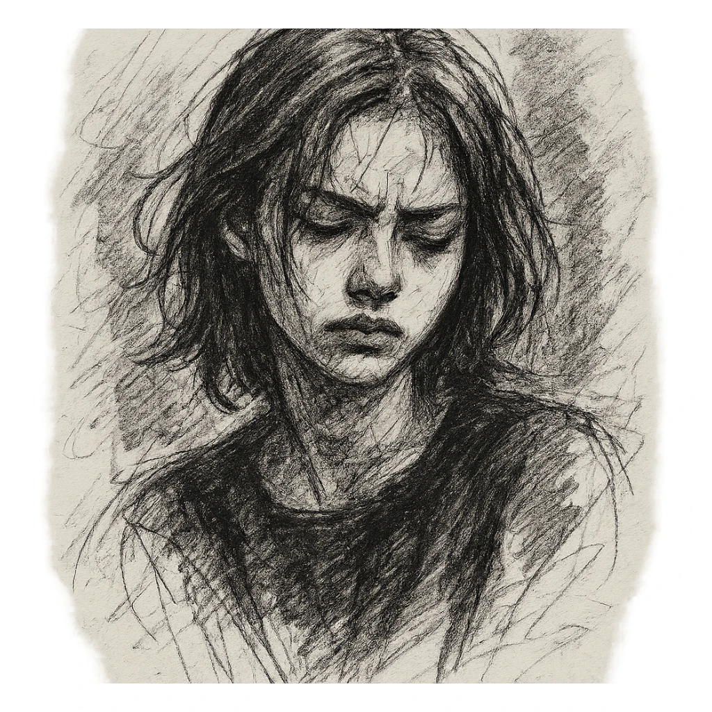 BLACKPINK-inspired object, black and pink colors, hand-drawn and artistic sketch look sticker