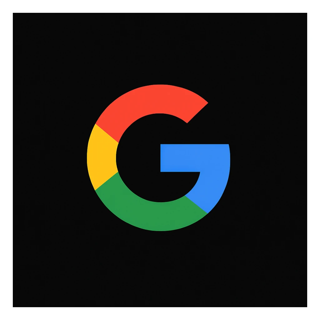 make golo of "IMAGEN 4" with googles G, black background sticker