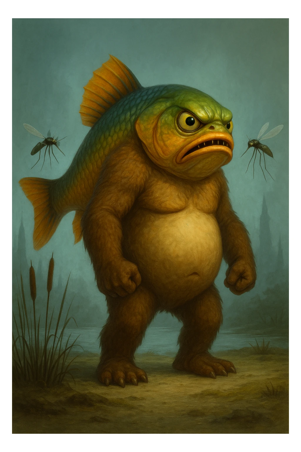 Change the expression to angry, keeping the original colors and all other details the same. sticker