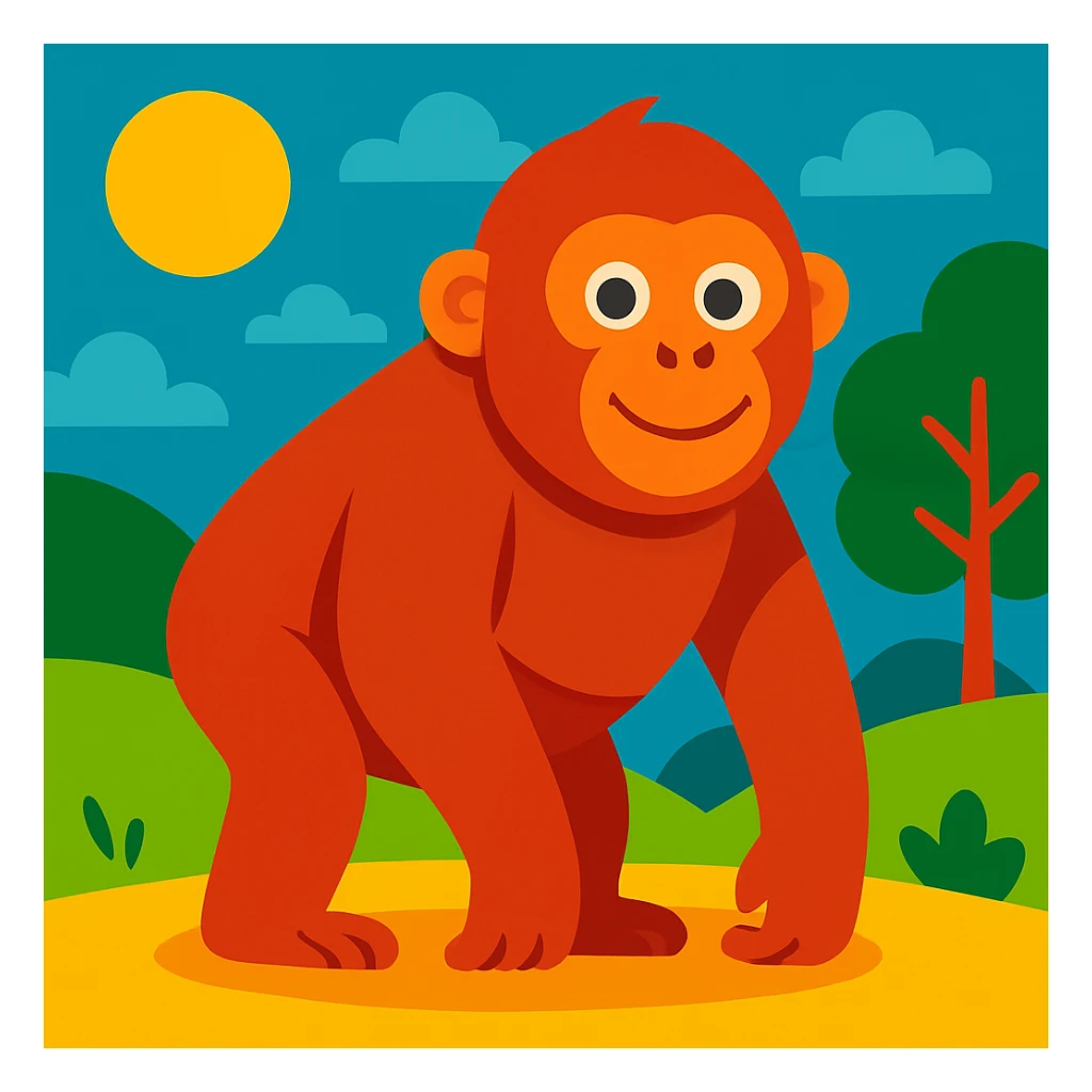 Orangutan sticker