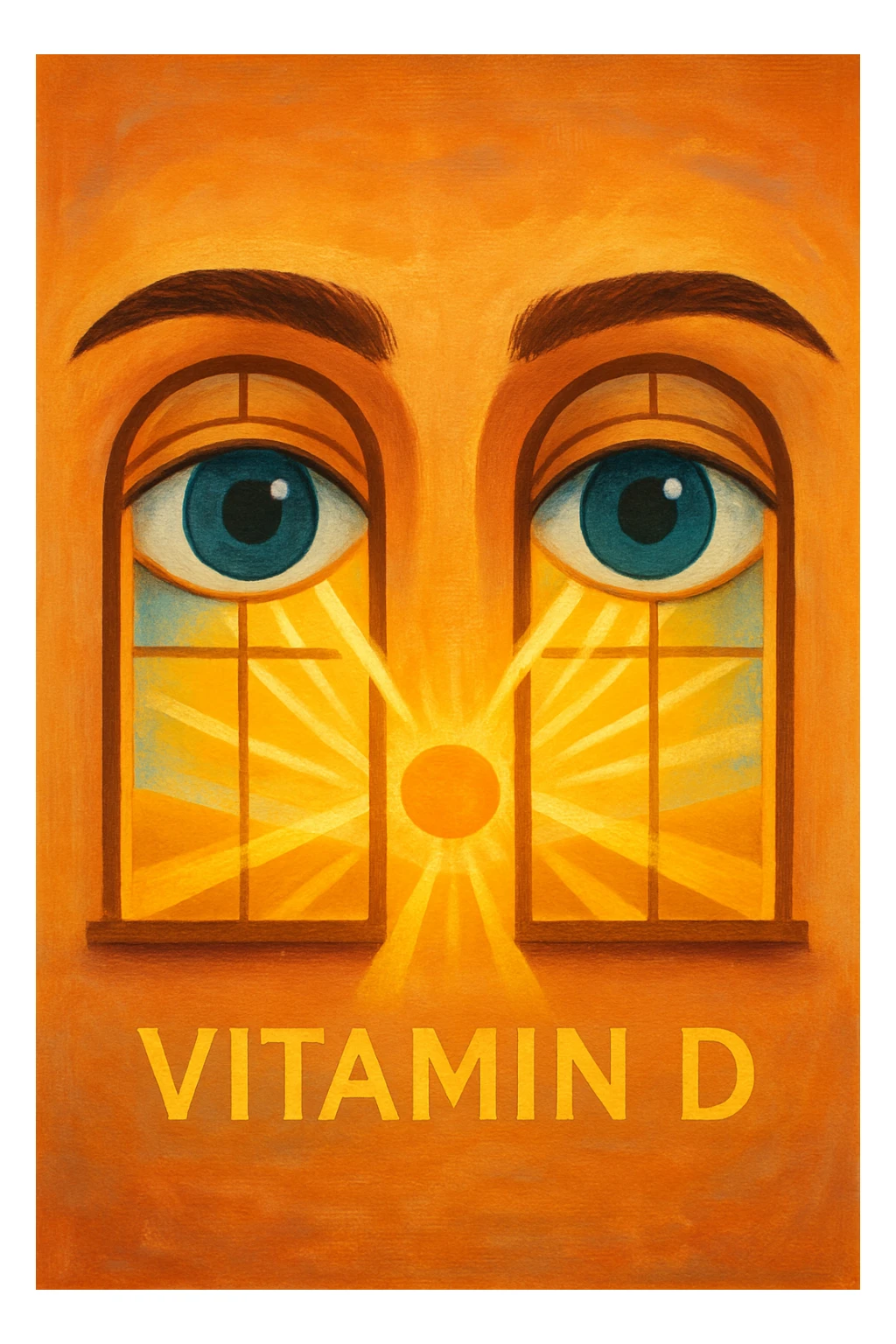 gli occhi sono la finestra da cui entra la vitamina d sticker