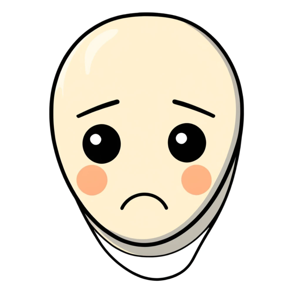 sad face sticker