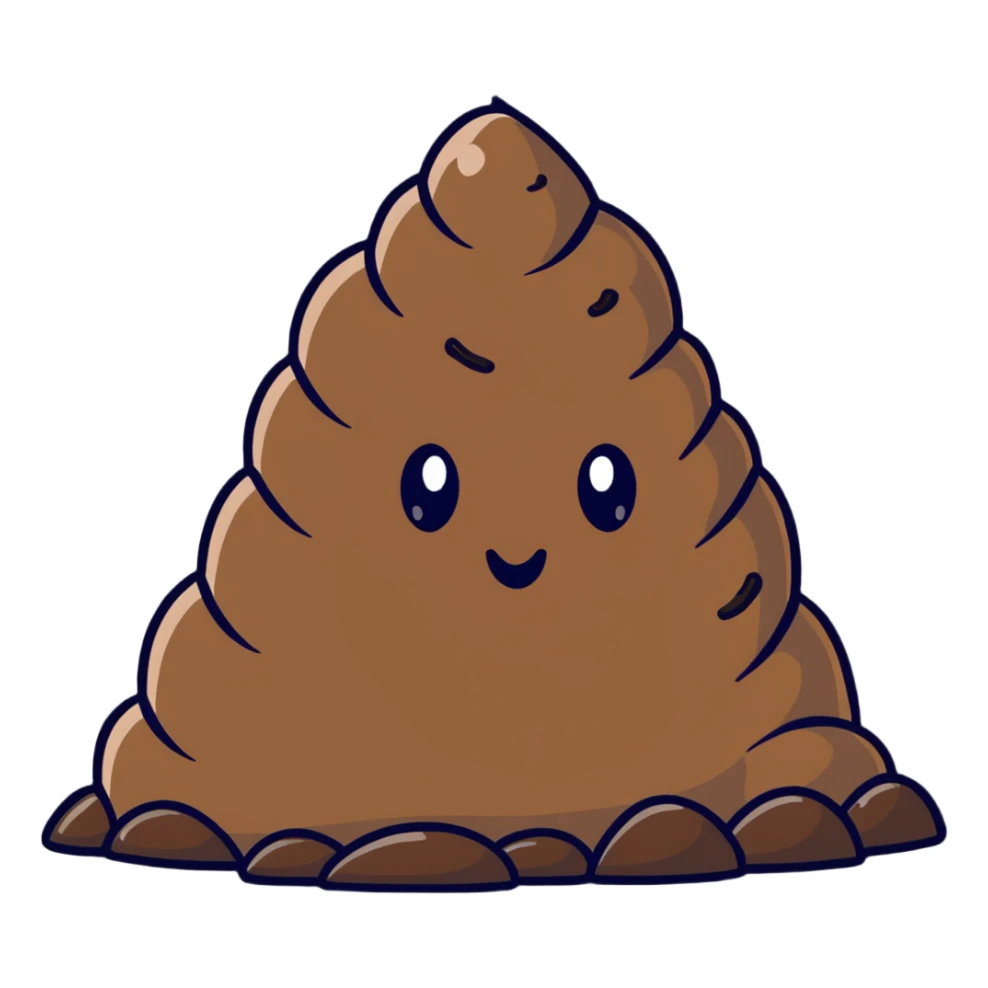 pile of poop sticker