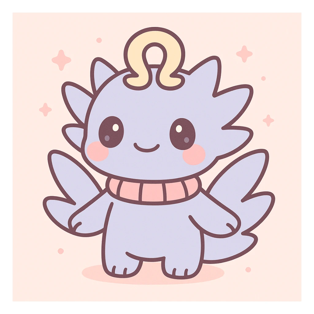 Mahoraga from Jujutsu Kaisen, chibi style, cute and simplified sticker