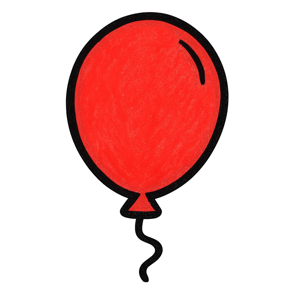 red balloon sticker