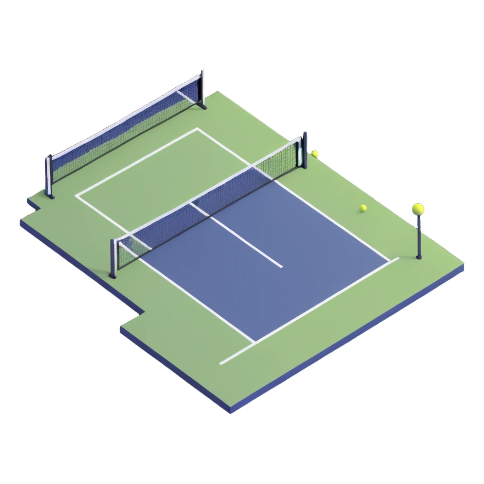 tennis court sticker