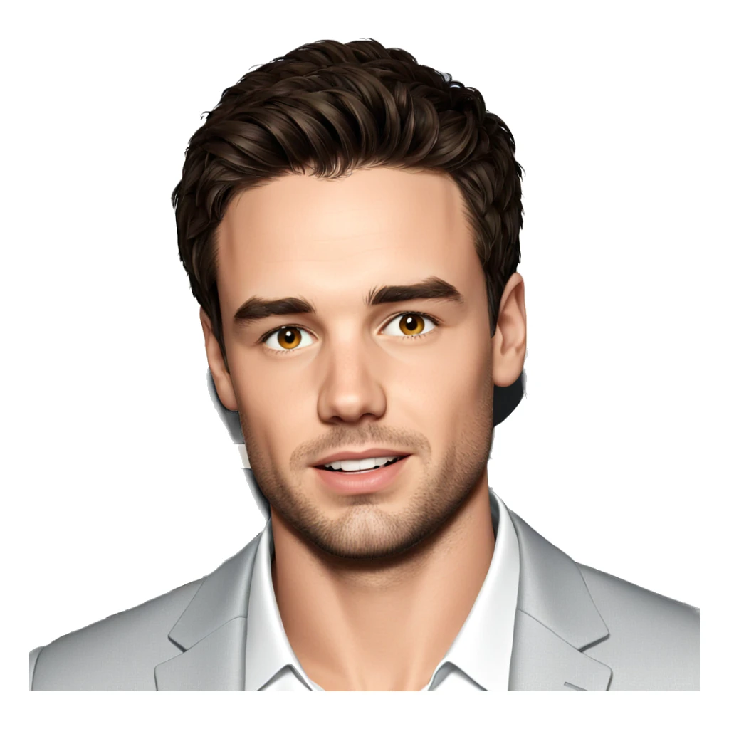 portrait of a young man sticker