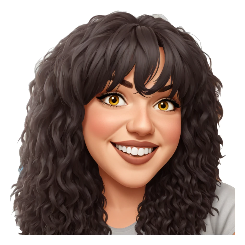 smiling girl with piercings sticker