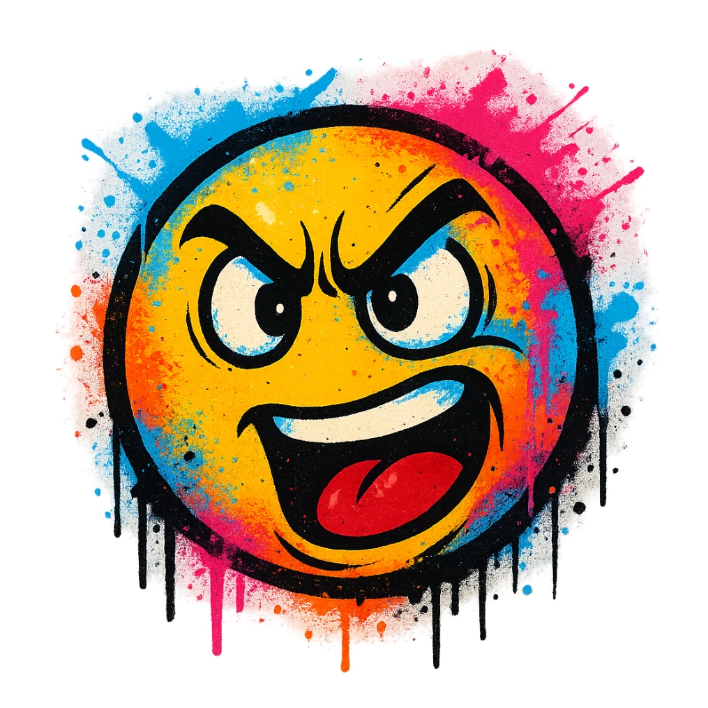 graffiti emoji sticker