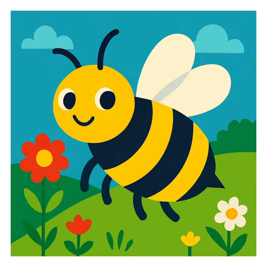 Bee sticker