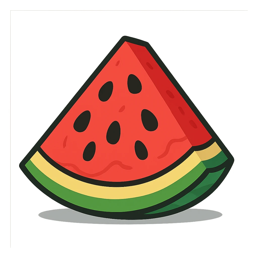 watermelon slice sticker