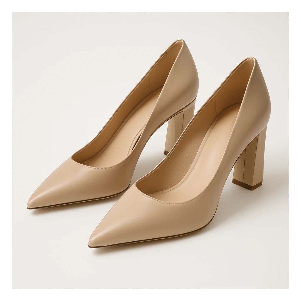 a pair of stylish women's heels, elegant, modern, on a white background sticker