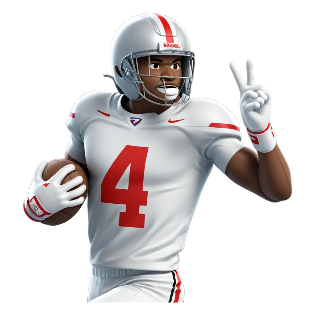 male athlete in sportswear sticker