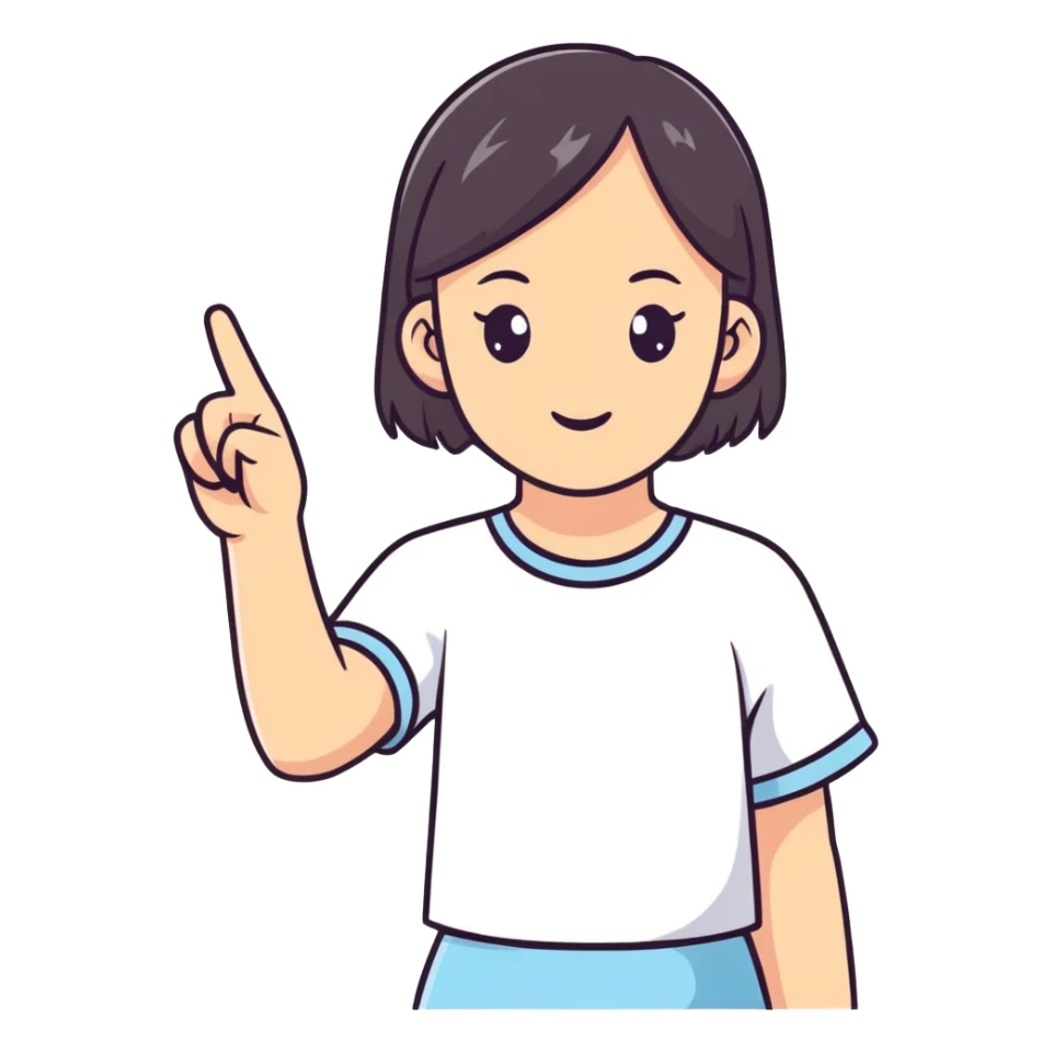 Girl handing fuckyou sticker