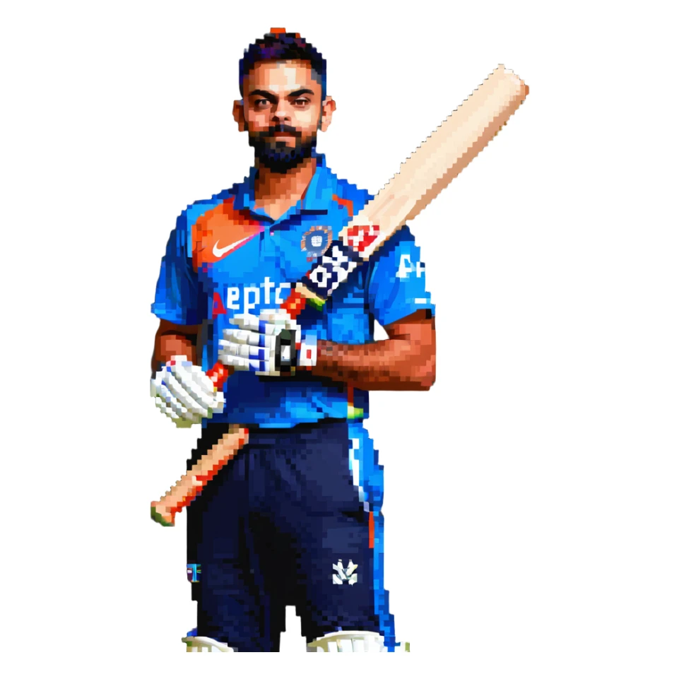 Virat Kohli, famous Indian cricket player sticker