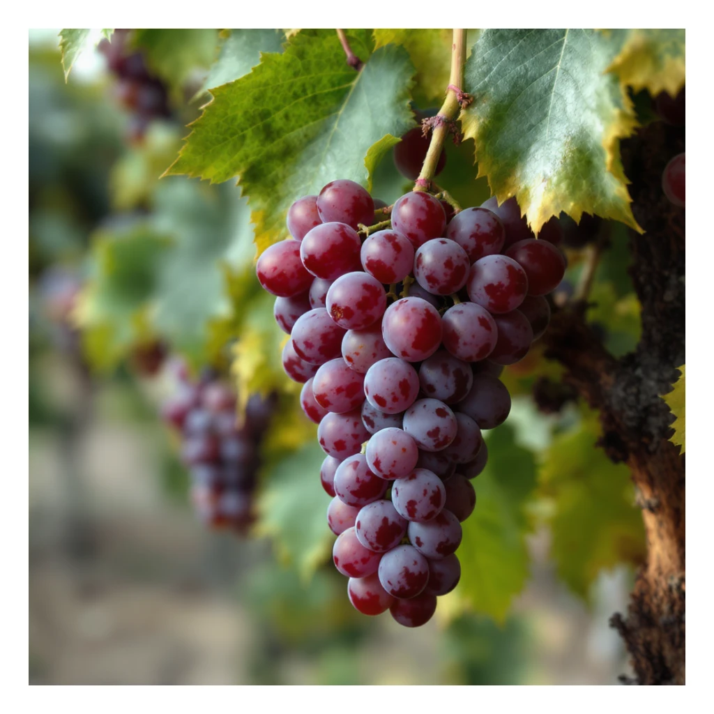 a bunch of purple grapes, realistic style sticker