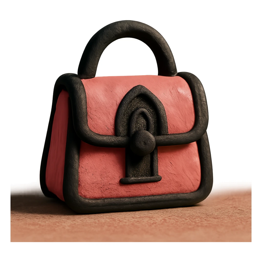 pink and black gothic purse sticker