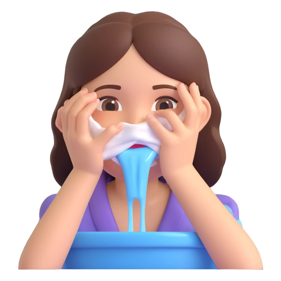 girl washing her face sticker