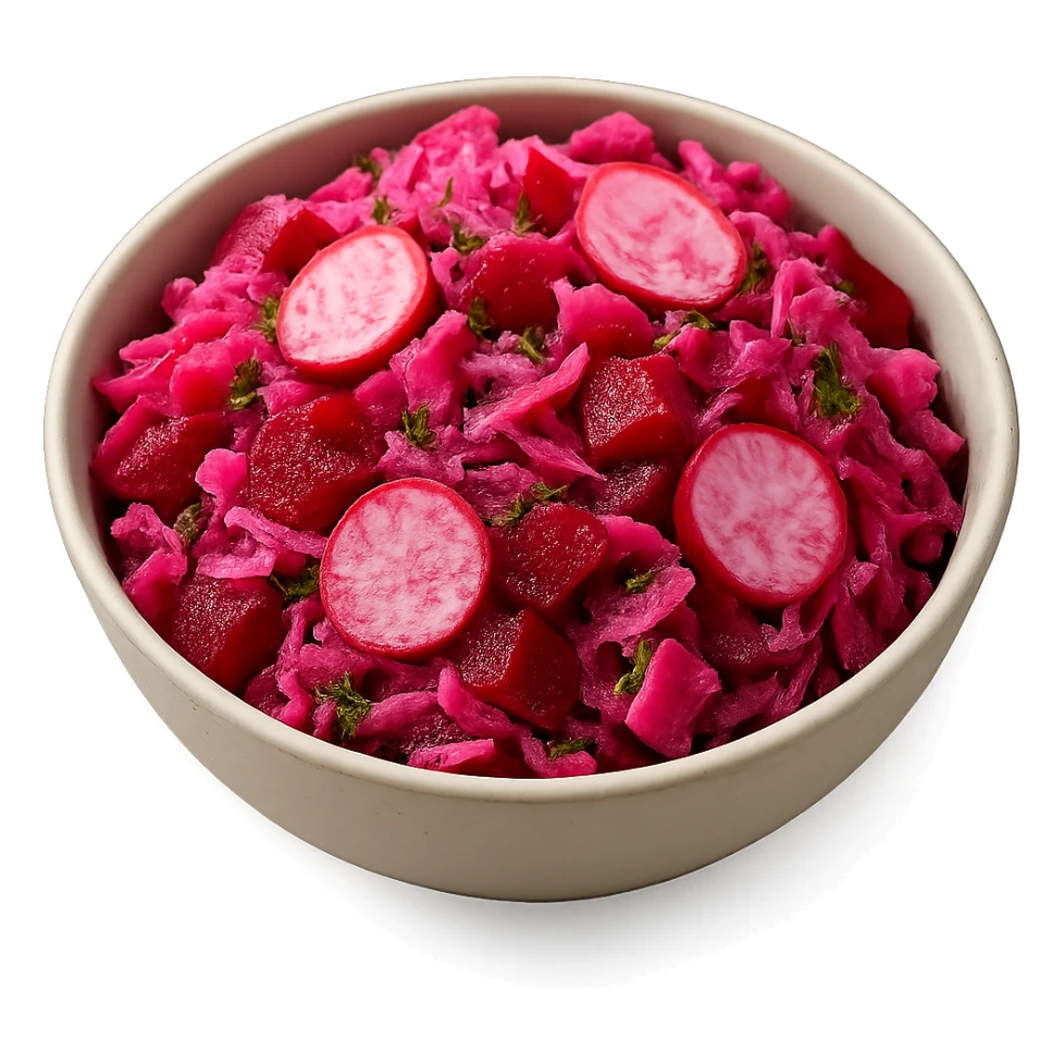 pink salad, no background sticker