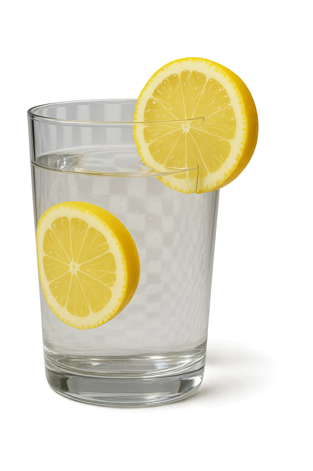 bicchiere di acqua e limone 3d sticker