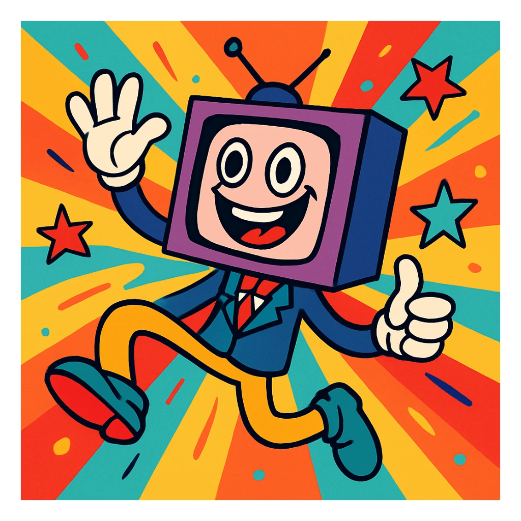 scibidi character, playful, vibrant colors, cartoon style sticker