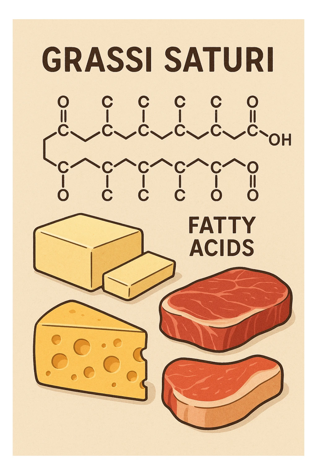 grassi saturi sticker