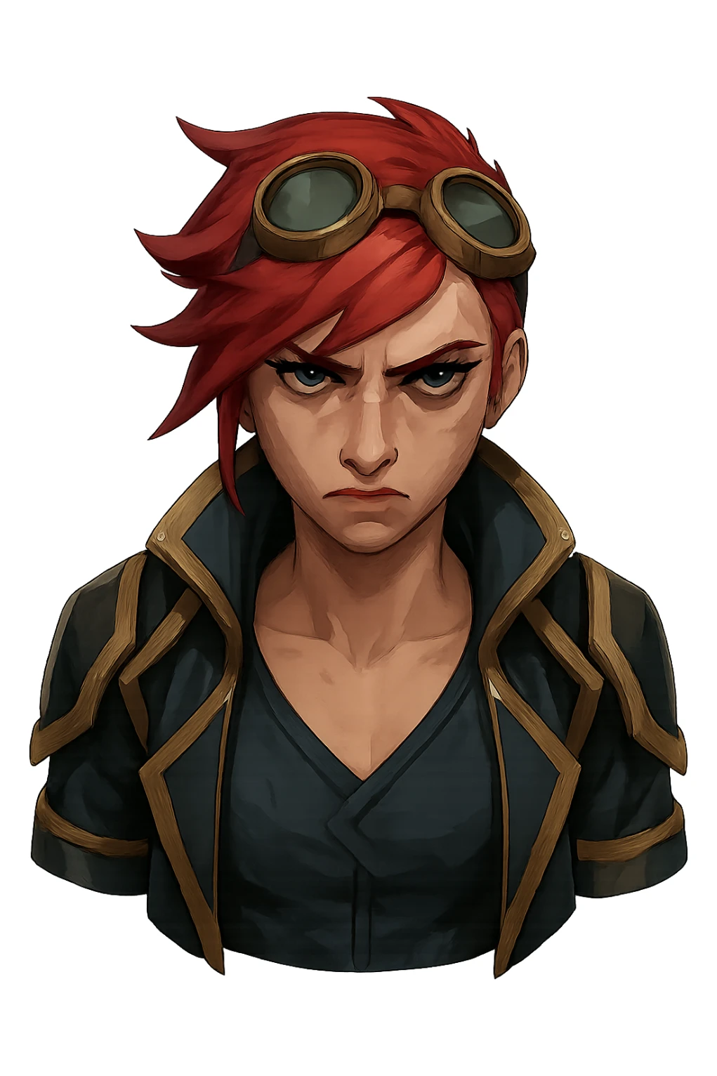 Separate the middle right character from the group in the reference image into its own image, upscale for clarity, and remove the background to produce a transparent PNG. Focus on clear details and isolation of the character. sticker