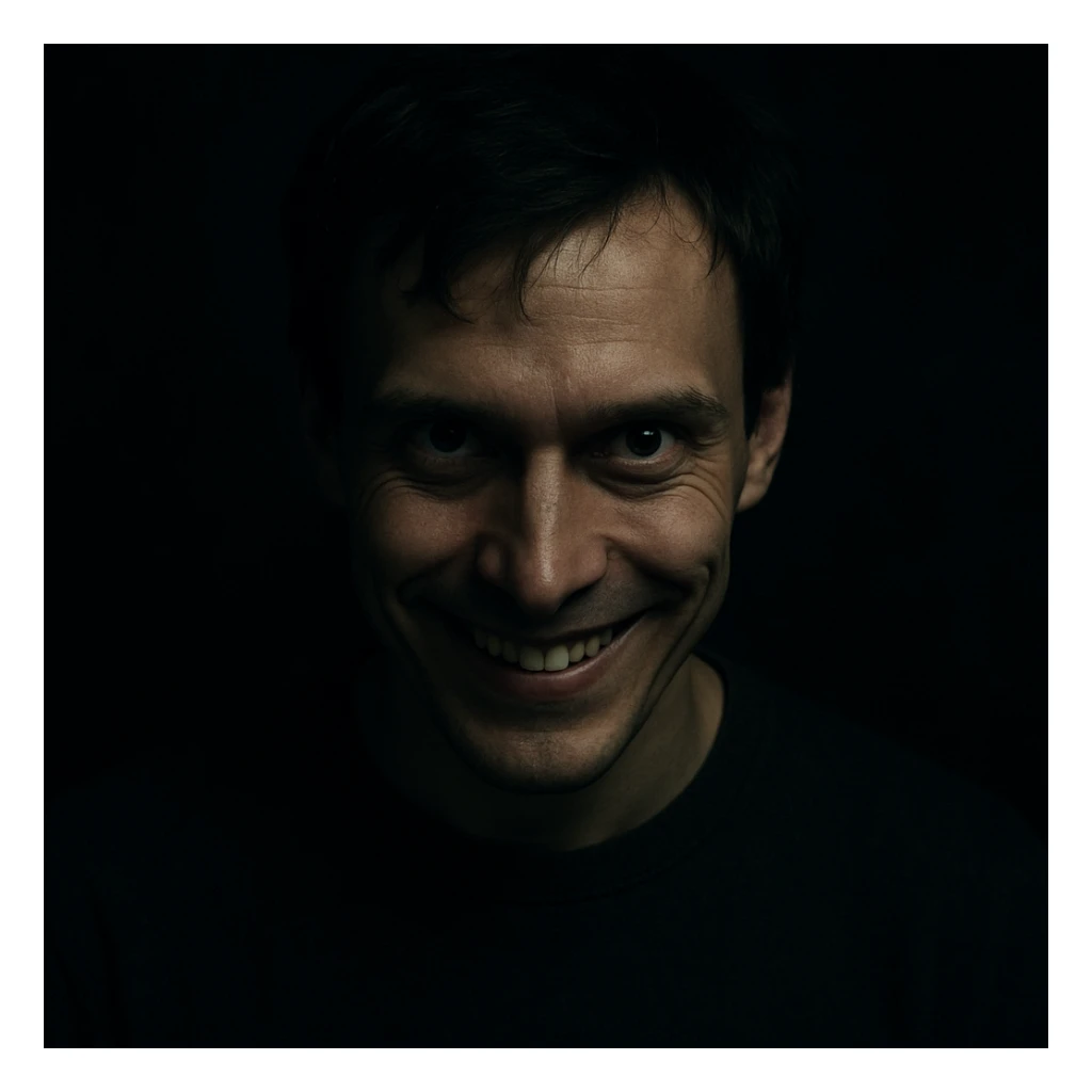 Stalker smiling sticker