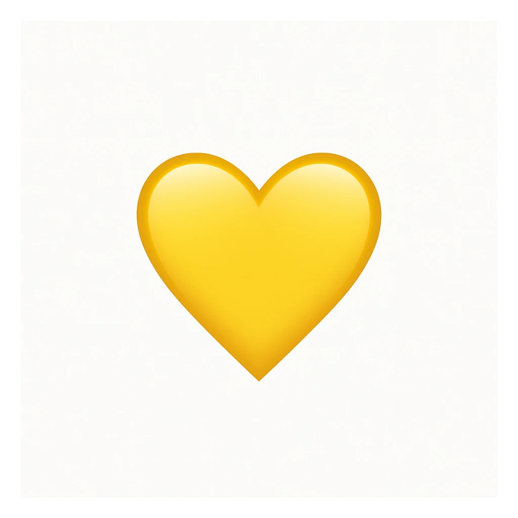 yellow heart emoji sticker