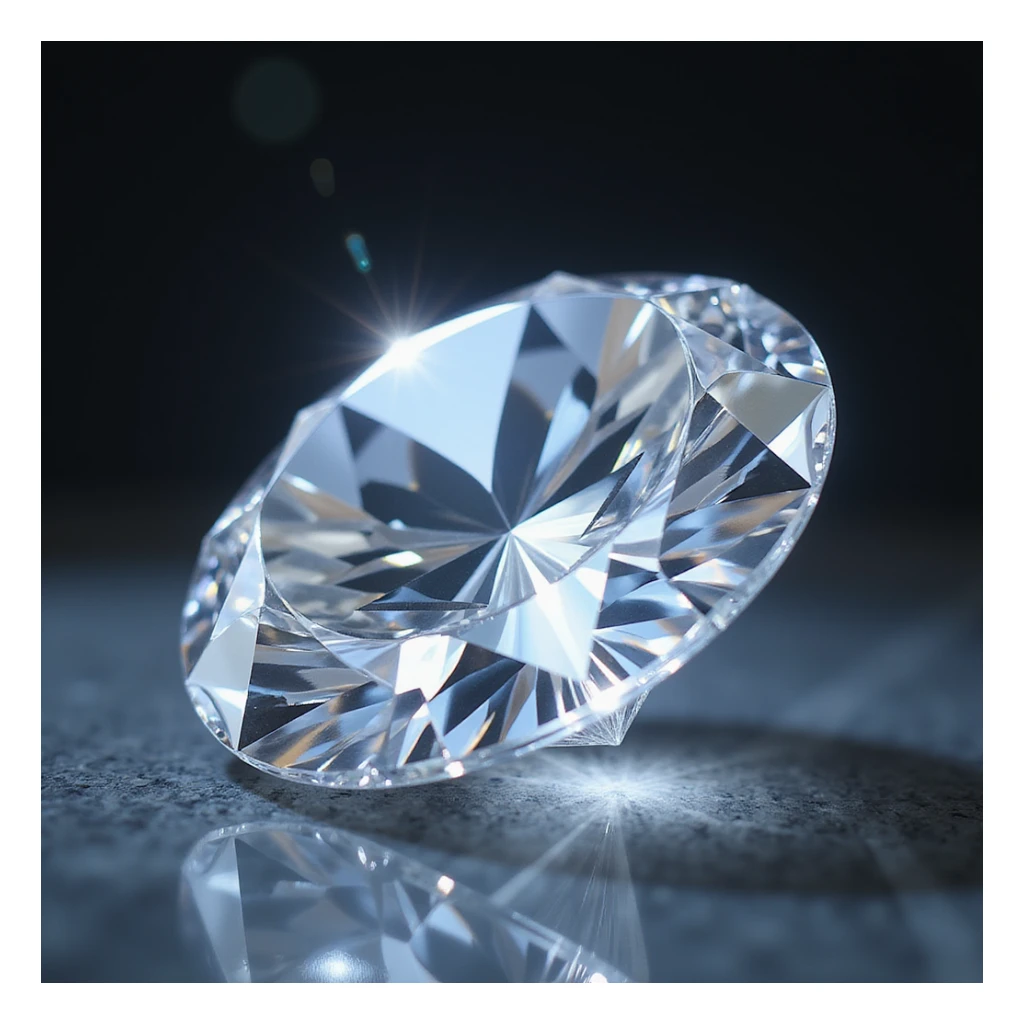 a large sparkling diamond, realistic style sticker