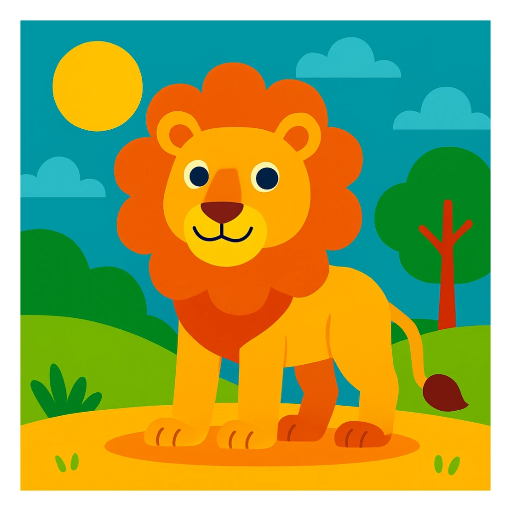 Lion sticker