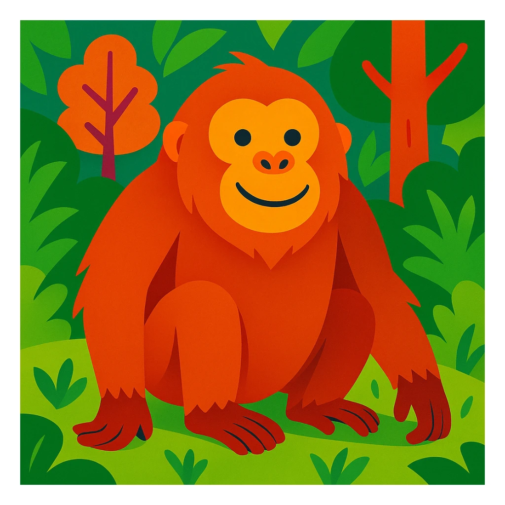 Orangutan sticker