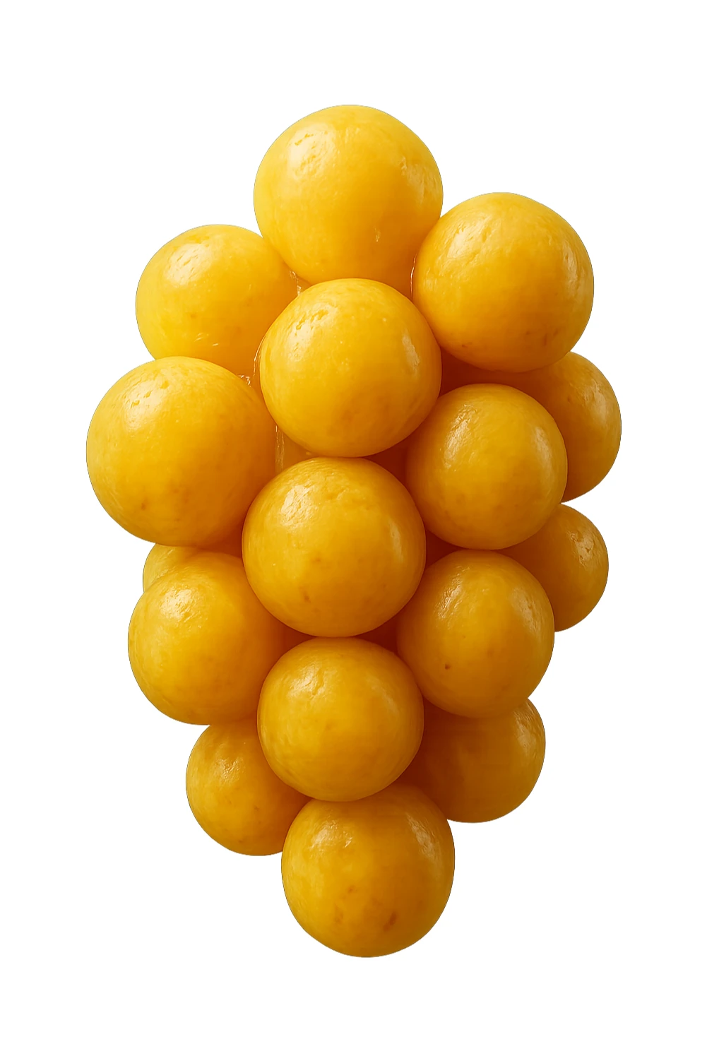 CELLULA DI GRASSO (ADIPOCITA) GIALLA A GRAPPOLO, IPERREALISTICI 4K, FLUTTUANO IN ARIA sticker