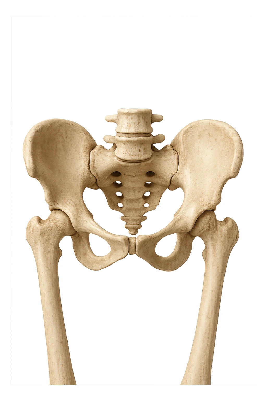 ossa del bacino umano realistico anatomico sticker