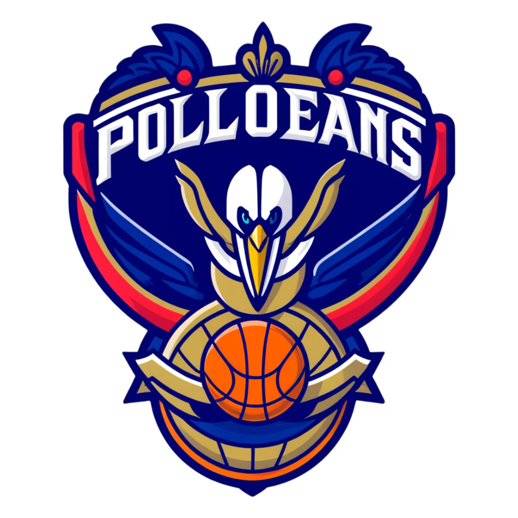New Orleans Pelicans basketball logo sticker