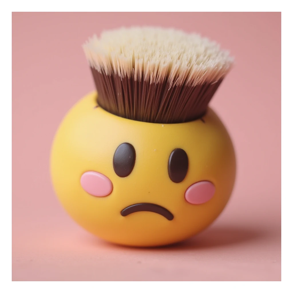 realistic photorealistic makeup brush emoji sticker
