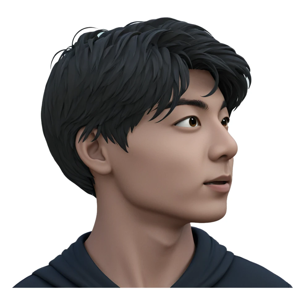 portrait of a boy outdoors sticker