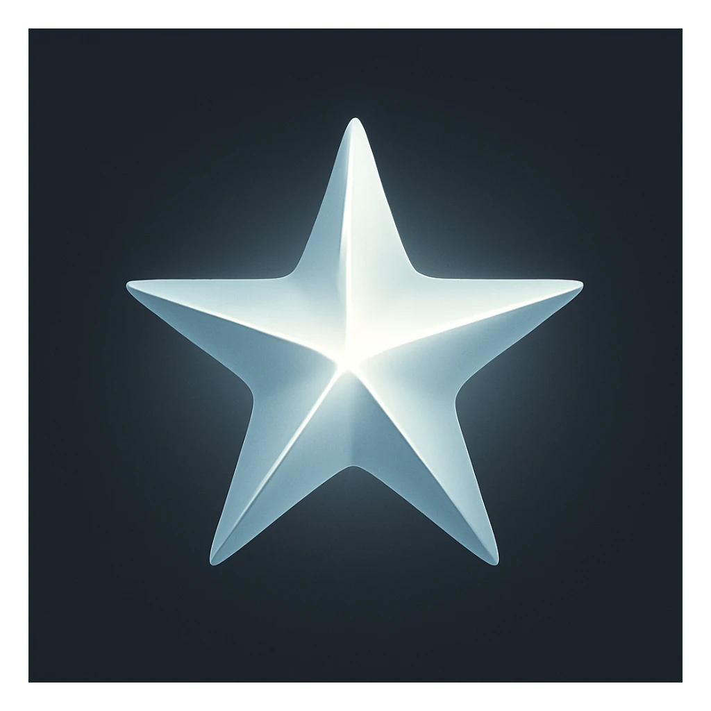 shiny star, elegant and modern sticker