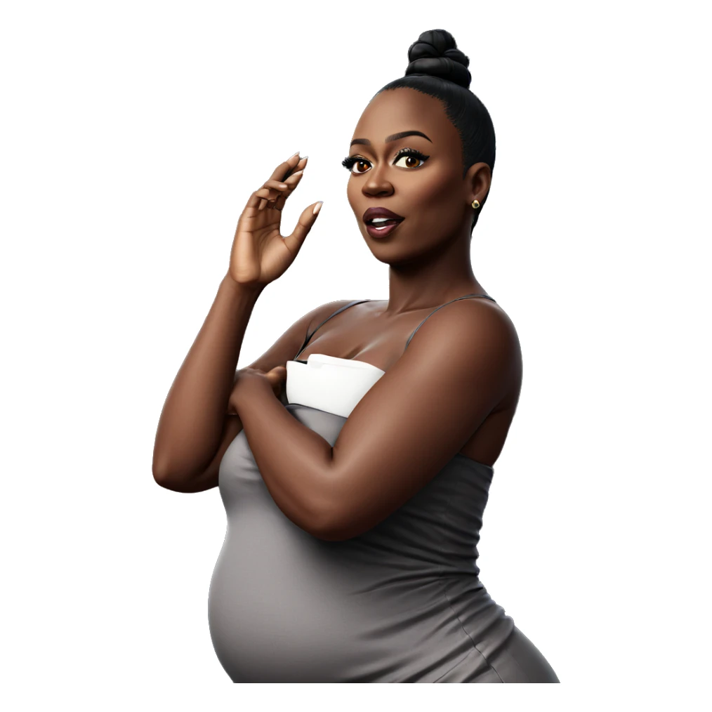 realistic portrait of dark beauty sticker