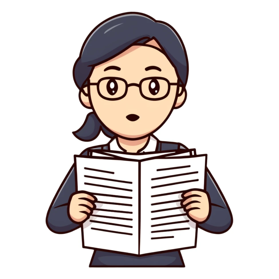 stressed teacher woman with papers sticker