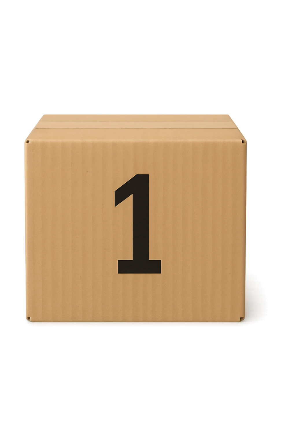 Pacco con numero 1 sticker