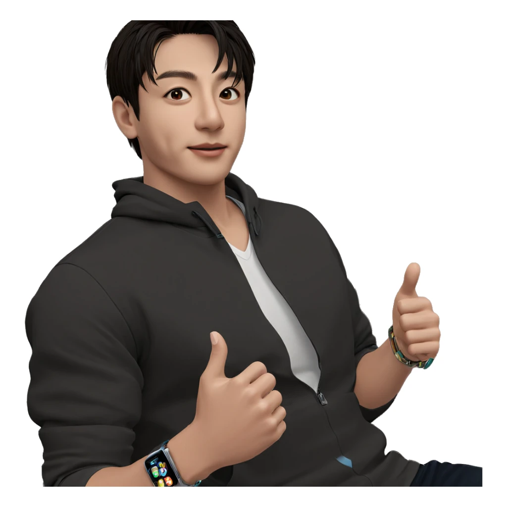 casual pose with accessories sticker