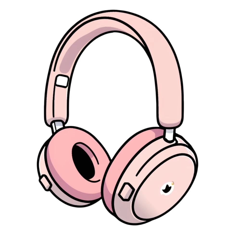 pink airpods max headphones sticker