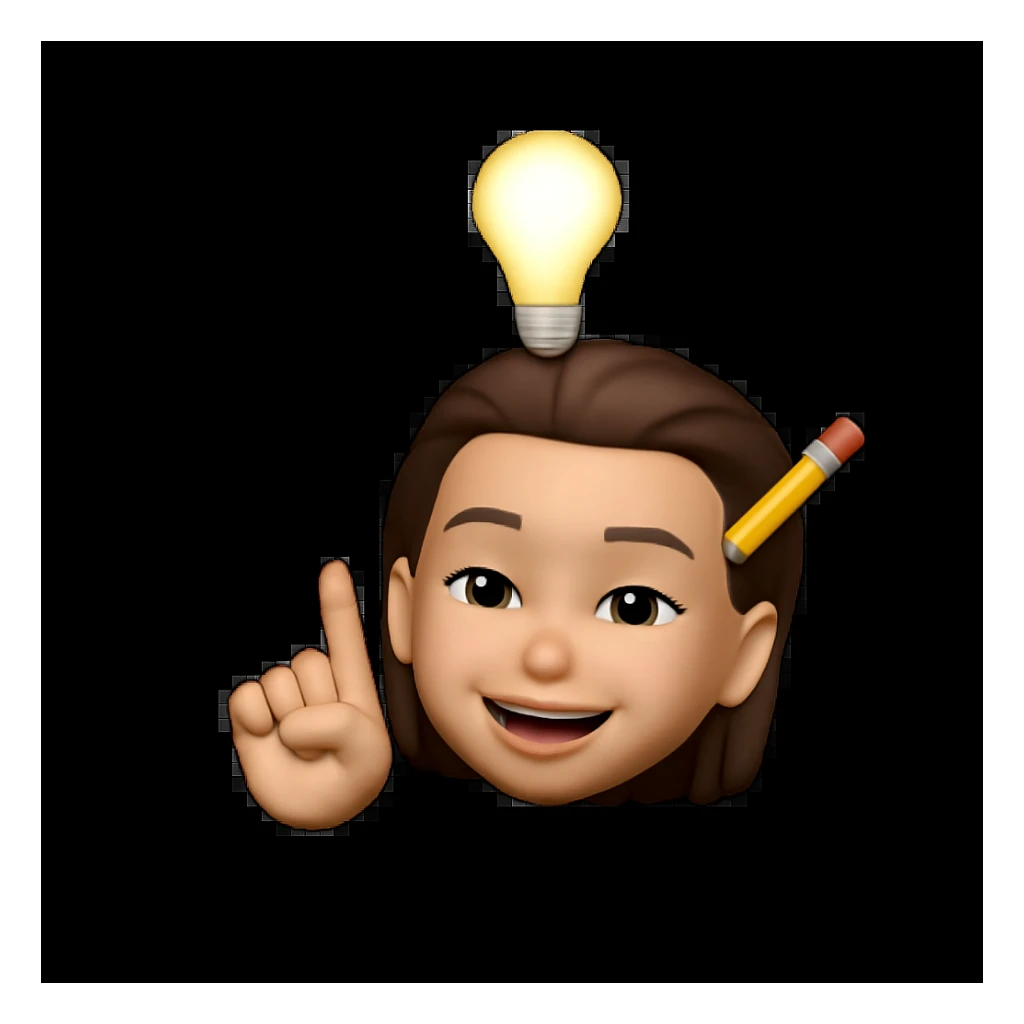 add a pencil located behind her right ear, keep the same style as the original image sticker