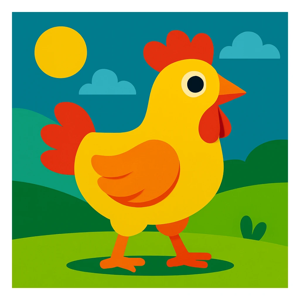 Chicken sticker