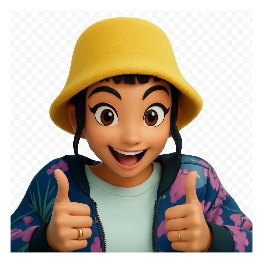 Extract the character from the background and place it on a transparent background, keeping the original style and appearance exactly the same. sticker