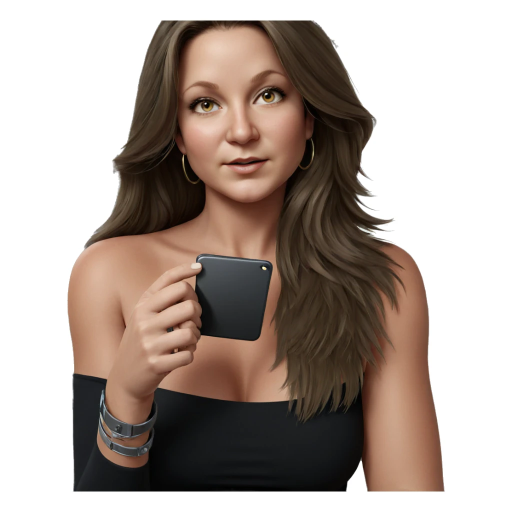 realistic portrait of woman sticker