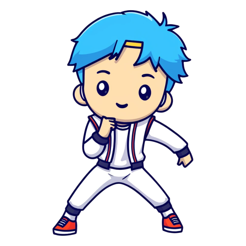 Lee Know from Stray Kids, K-pop dancer sticker