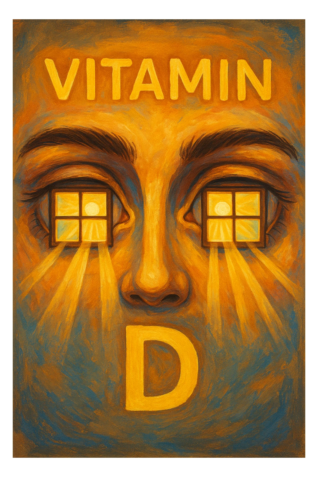 gli occhi sono la finestra da cui entra la vitamina d sticker