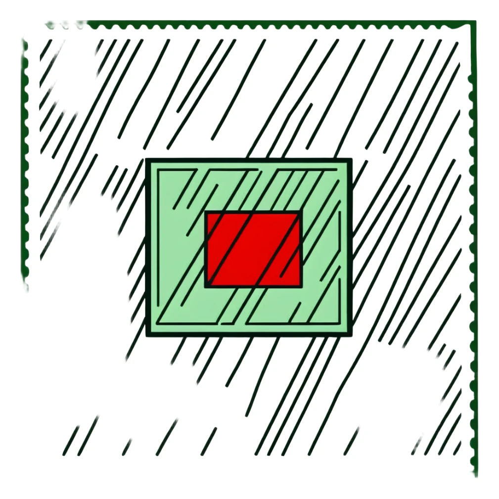 Red CENSORED stamp with clear text, official censorship mark sticker